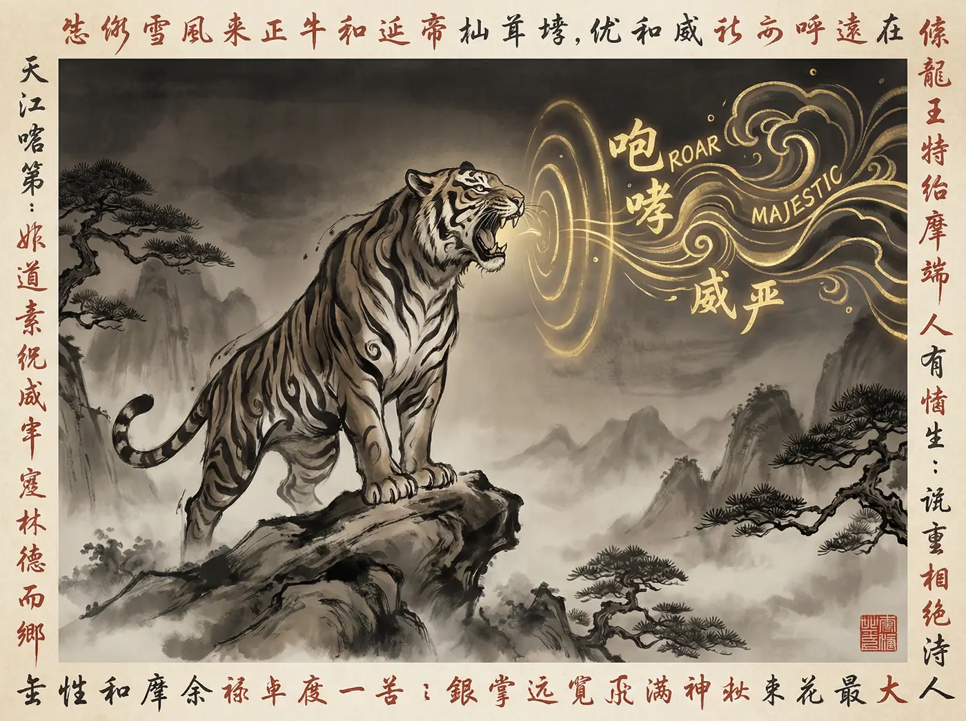 虎啸 - 四虎 | 虎文化研究